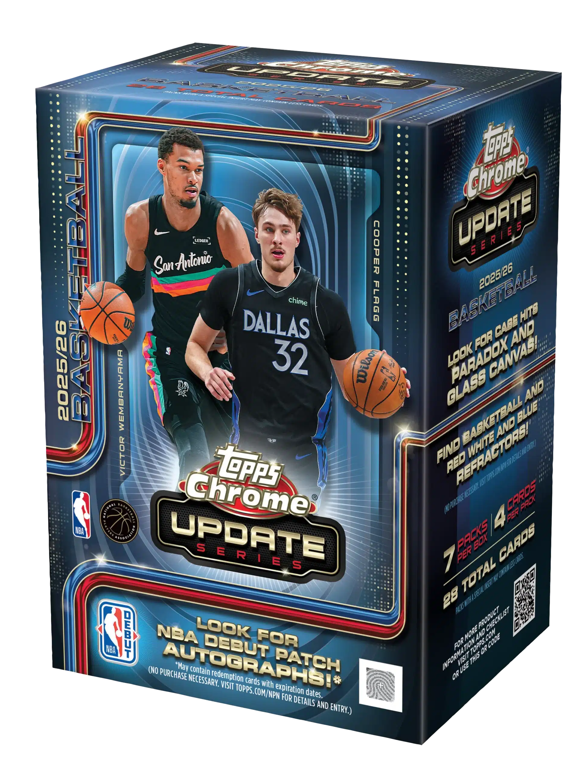 The Best Cards in 2025-26 Topps Chrome Update Basketball 5 2025-26 Topps Chrome Update Basketball Blaster Box