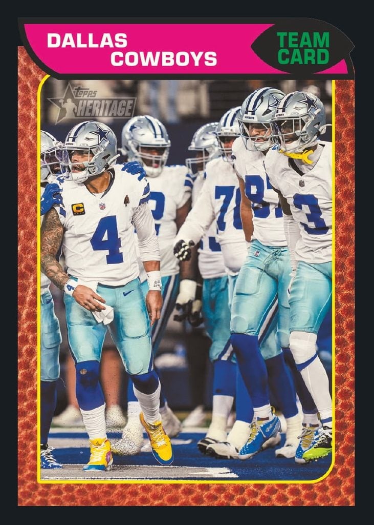 Best Cards to Look For in 2026 Topps Heritage Football 3 2026 Topps Heritage Football Team Card Cowboys